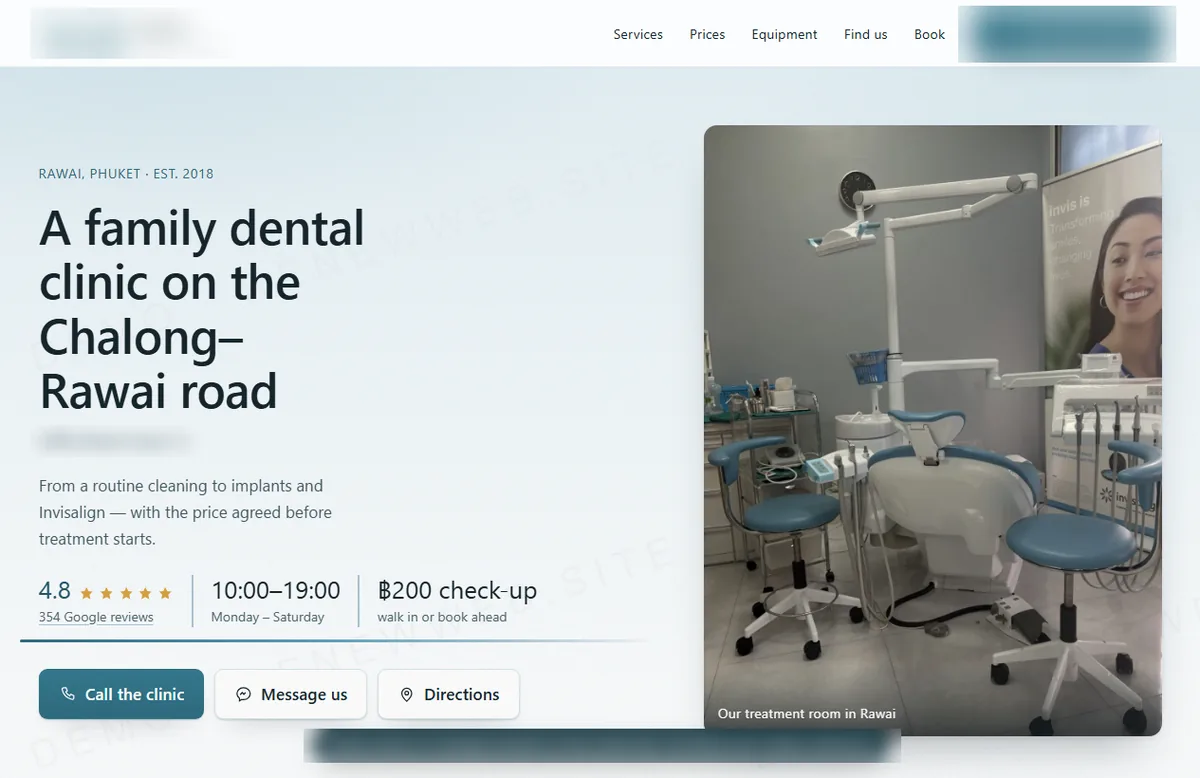 Dental clinic, Rawai — After