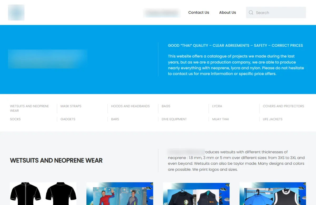 Neoprene workshop, Rawai — Before